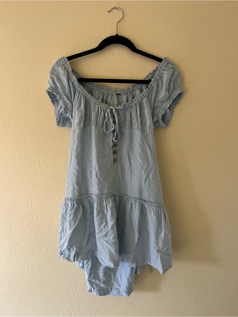 Free People Light Blue Mini Dress